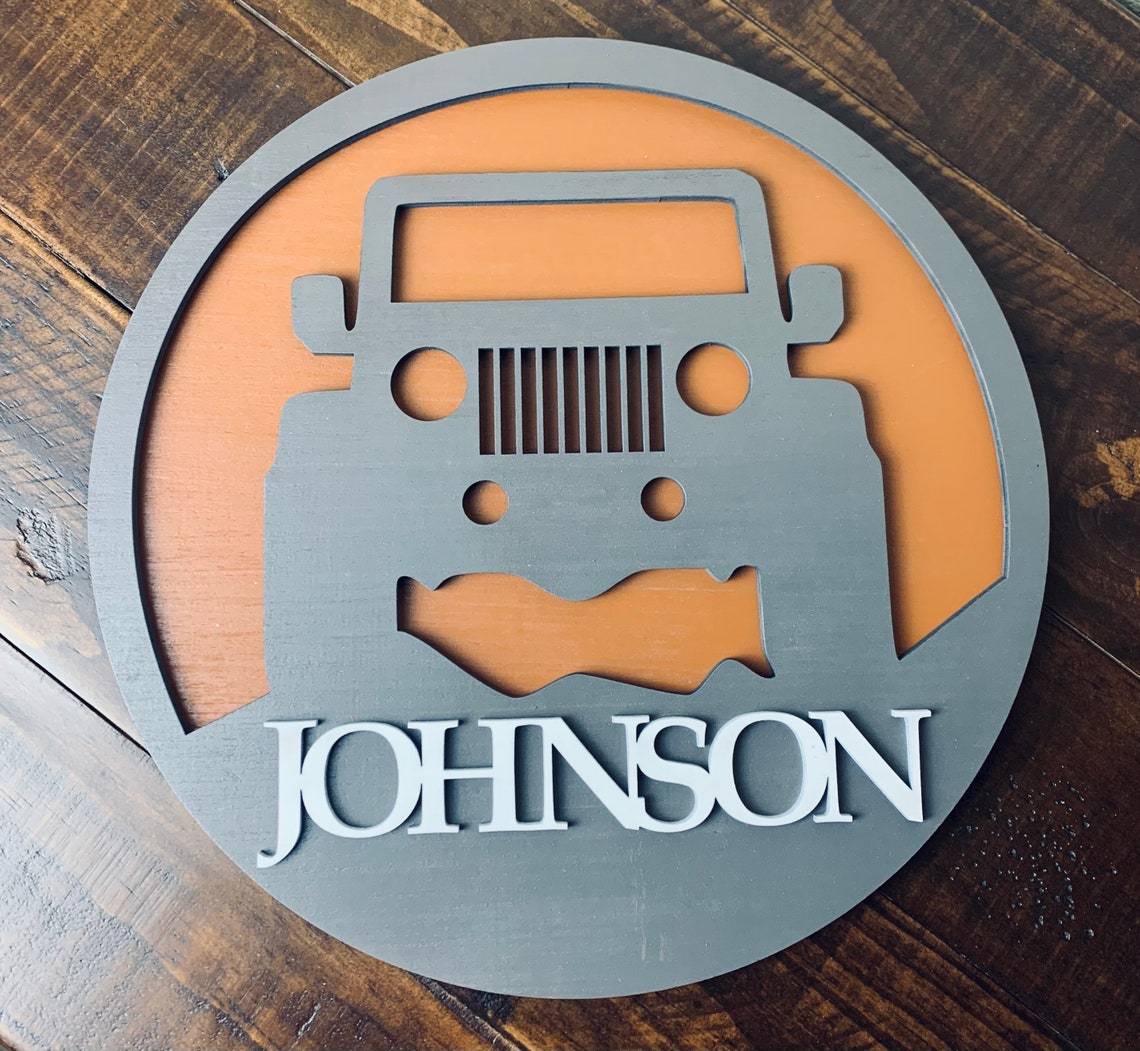Jeep Jeep Custom Sign Personalized Jeep Sign Jeep Wall Etsy