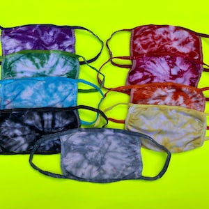 Classic One Color Tie Dye Mask