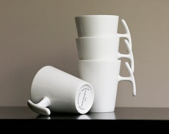 Stacking Coffee Mug - Coffee and Tea -  12 oz Fine Porcelain - Carter Designs LLC