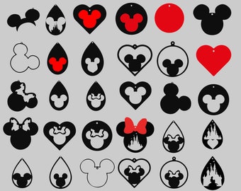 Free Free 347 Disney Earring Svg Free SVG PNG EPS DXF File