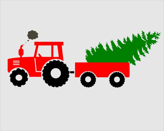 Download Christmas Tractor Svg Boys Christmas Shirt Svg Kids Etsy