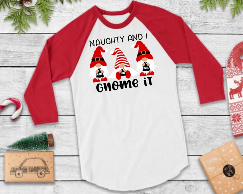 Download Naughty and I Gnome it SVG Christmas Gnomes svg Kids | Etsy