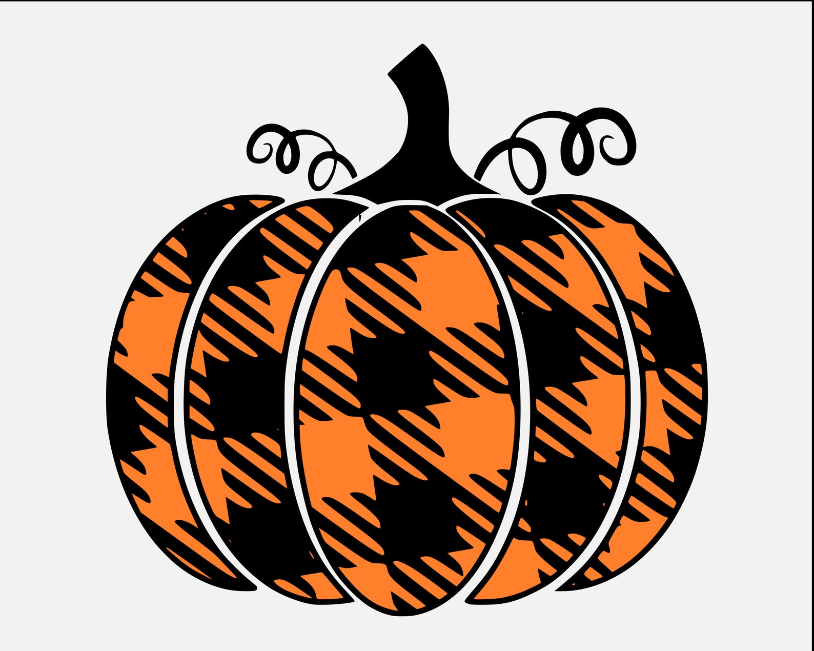 Plaid Pumpkin svg Buffalo plaid pumpkin flannel pumpkin | Etsy