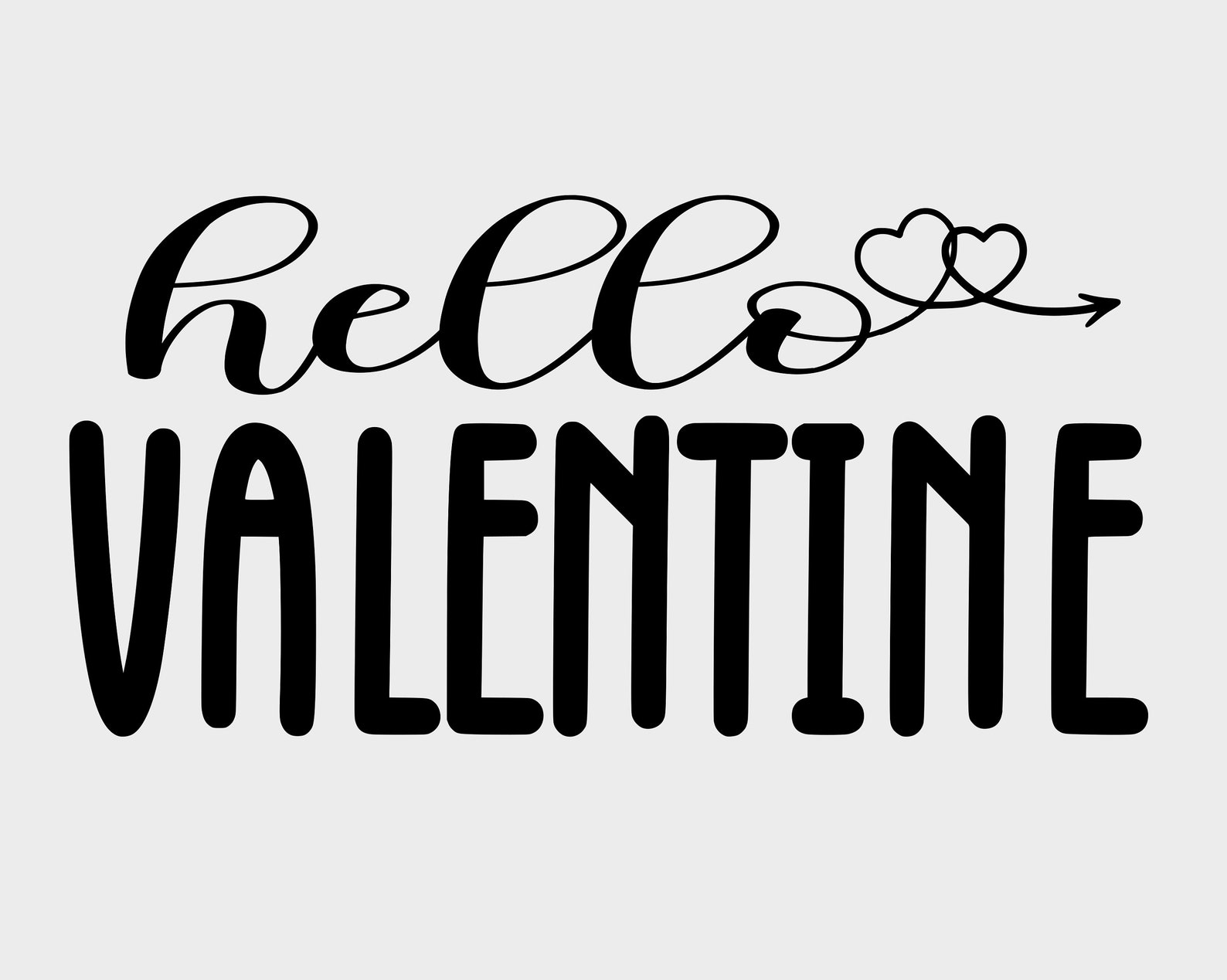 Valentine Svg Hello Valentine Svg Hearts Svg Valentines Day | Etsy