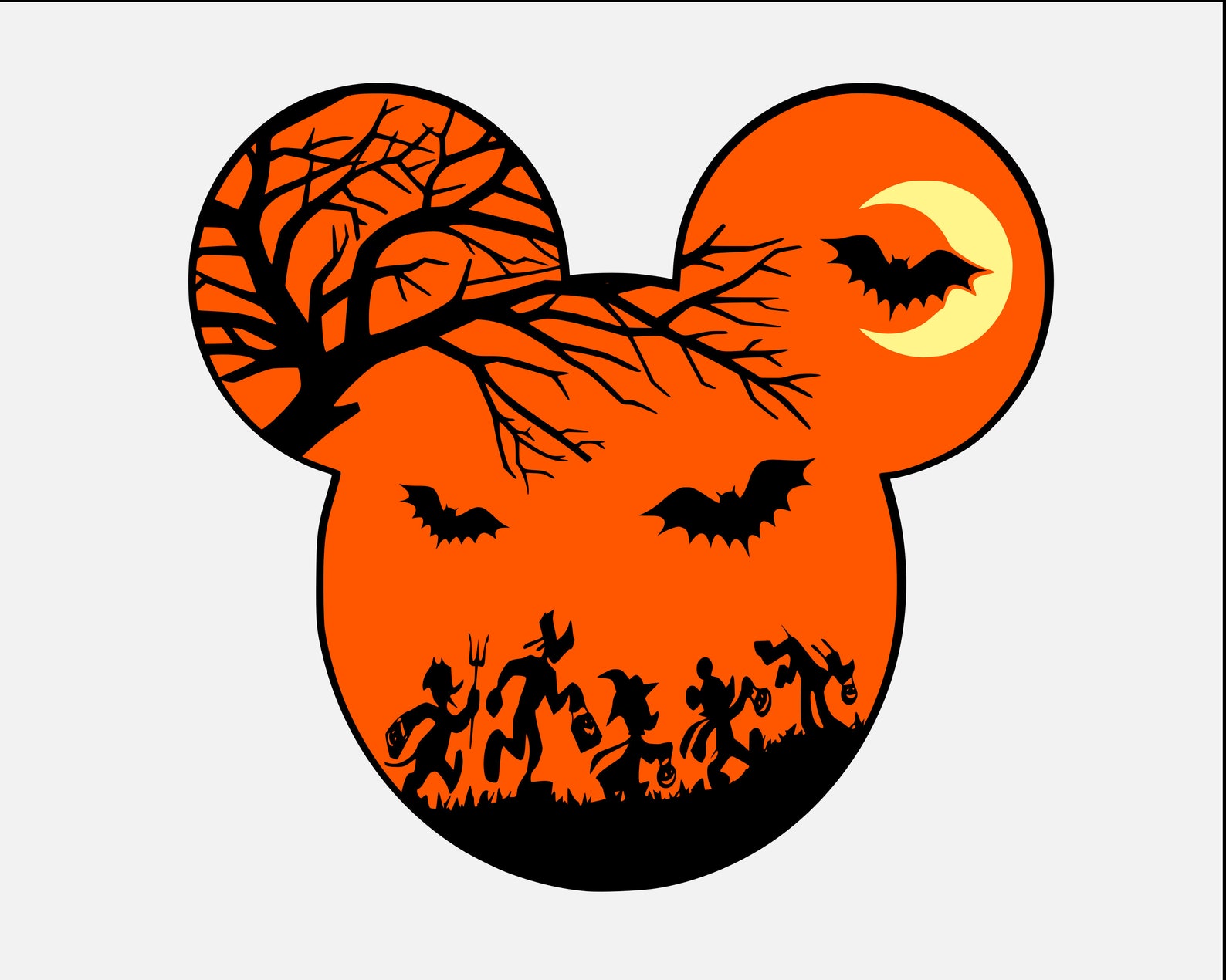 Disney Halloween SVG Mickey Halloween svg Mickey ears Etsy