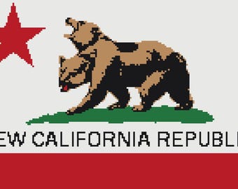 NCR New California Republic Flag PATTERN ONLY (Beta)