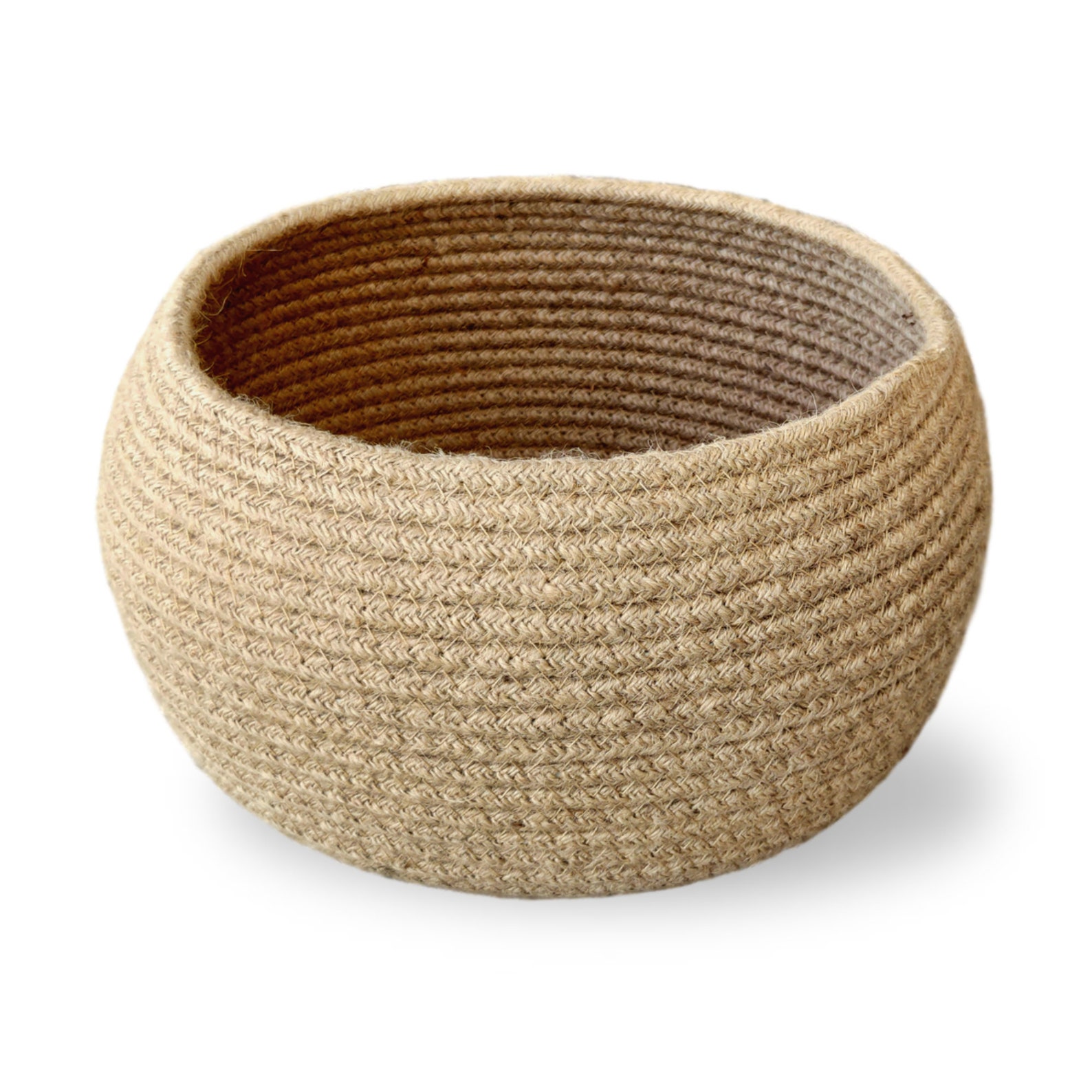 Small Jute Rope Basket for Storage Organizing and Decorating Etsy