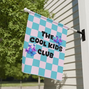 Kids Playhouse Flag Banner, Playhouse Flag, Playhouse Sign, Playroom Sign, Sign For Children Playroom, Decor, The Cool Kids Club Sign Banner