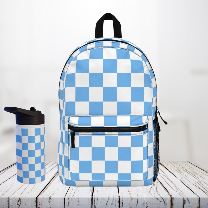 Checkered Backpack - Etsy
