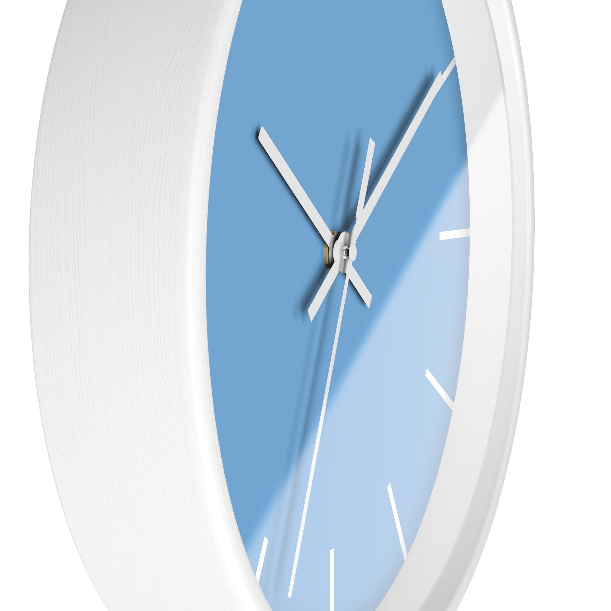 Baby Blue Wall Clock, Simple Minimalistic Clock, Home Decor, Office ...