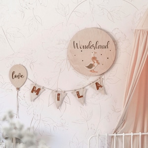 Name Bunting | Personalised Banner For Kids | Custom Nursery Garland | Kids Room Flag Decor | Flag Decoration |