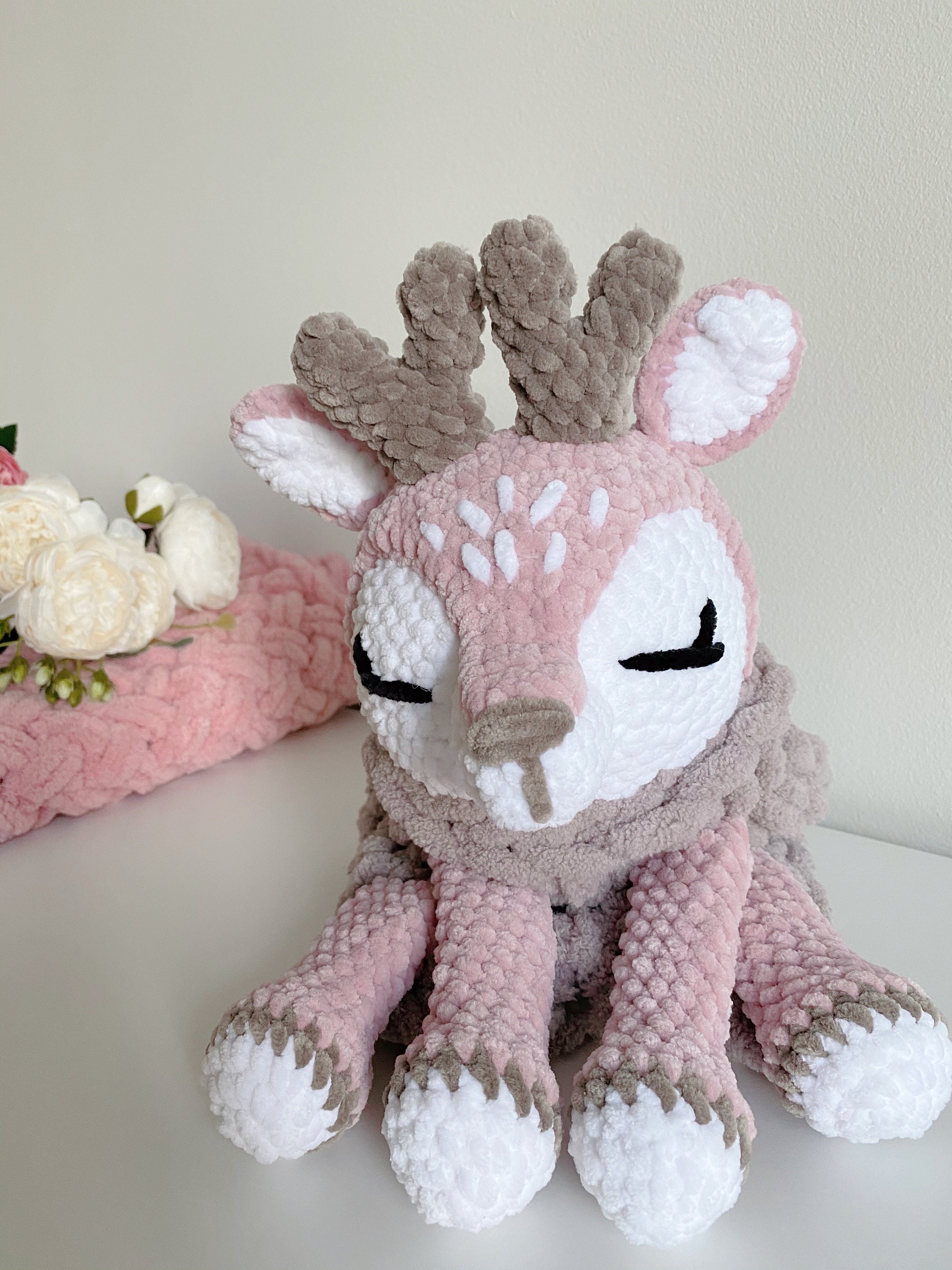 Plush Toy Deer Baby Girl Gift Stuffed Animal Deer Toy Gifts Etsy UK