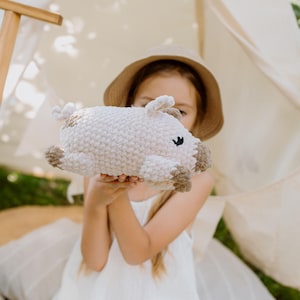 Plush Pig Stuffed Animal | Pig Soft Toy | Crochet Cuddle Plushie | Farm Animal