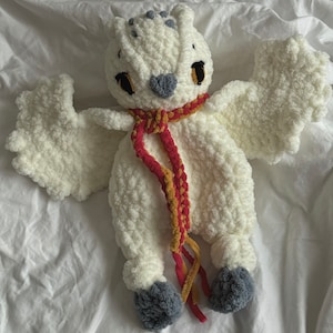Crochet Owl Plush Toy | Handmade Owl Stuffed Animal | Baby Snuggle Toy | Woodland Nursery Decor | Newborn Gift | Cuddle Plush