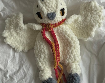 Peluche gufo all'uncinetto / Peluche gufo fatto a mano / Peluche per neonati / Decorazione per cameretta dei bambini in stile bosco / Regalo per bambini / Peluche coccoloso