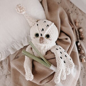 Owl Pajama Bag | Baby Plush | Crochet Bird Toy | Cuddle Toy | Kid Sleeping Toy | Baby Storage Bag | Owl Plush | Comforter toy