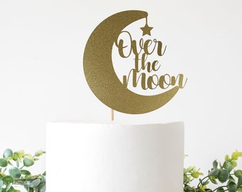 Over The Moon Topper Etsy Over The Moon Topper Etsy