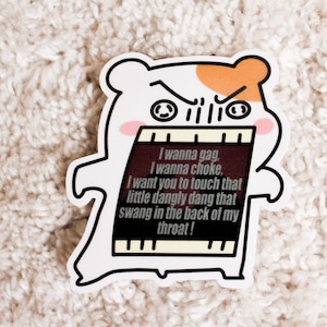 Cute Aggressive Ebichu WAP by CardiB Sticker: Hamtaro Kawaii Stickers