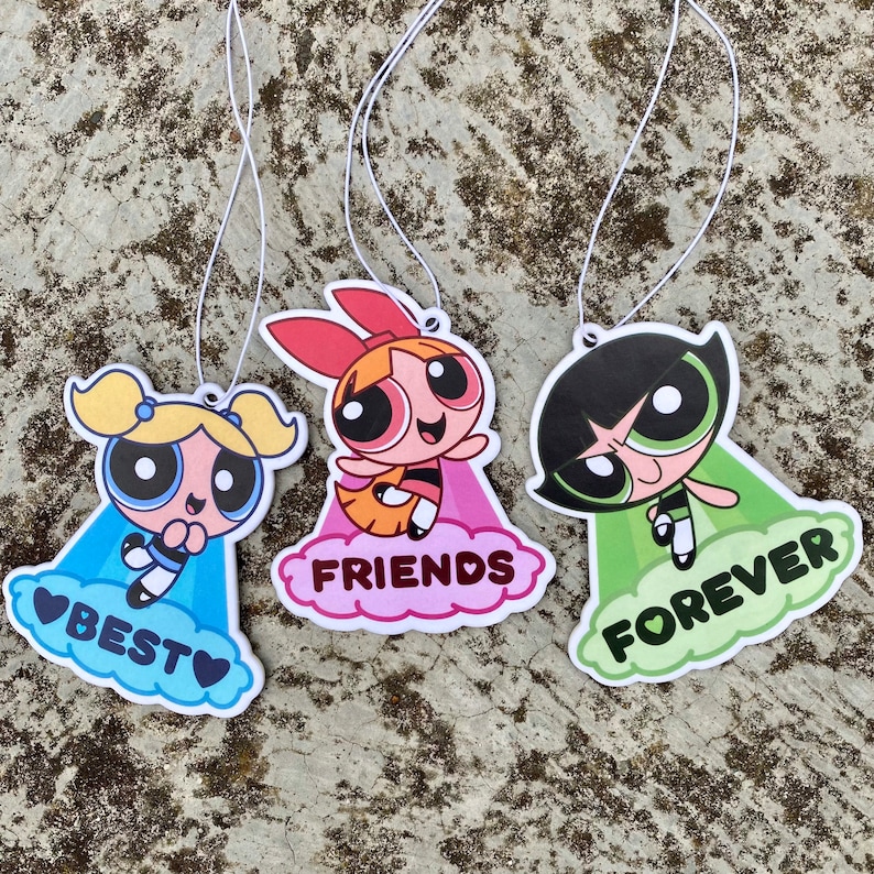 Powerpuff Girls Air Freshener Pink Car Accessory Kawaii Car Etsy