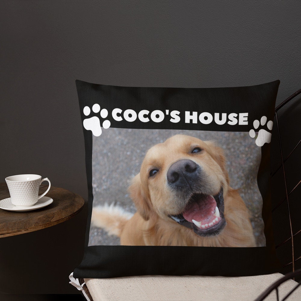 Pet Photo Pillow Personalized Dog Premium Pillow Custom Pet | Etsy