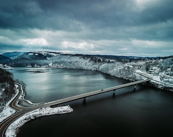 Wrapped Canvas, West Virginia, Cheat Lake, Ices Ferry Bridge