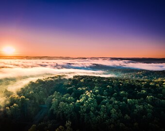 Wrapped Canvas West Virginia Sunrise