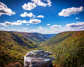 Wrapped Canvas, West Virginia, Lindy Point, Fall Colors, Rolling Hills