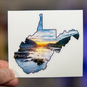 West Virginia Sticker - Vinyl Sticker - Vinyl WV Sticker - WV Harpers Ferry - Die Cut Sticker