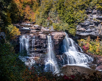 Blackwater Falls Wrapped Canvas