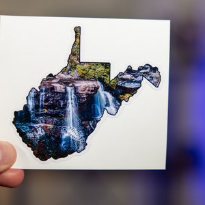 West Virginia Sticker - Vinyl Sticker - Vinyl WV Sticker - WV Blackwater Falls - Die Cut Sticker