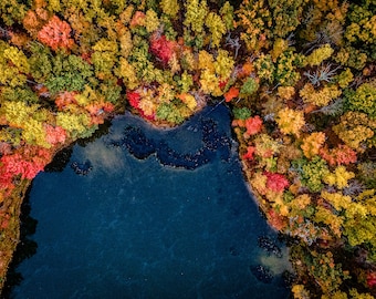 Wrapped Canvas West Virginia, Fire in the Hills