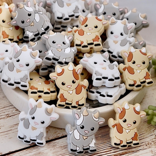 Baby Goat - Silicone Focal Beads 3 colors Available