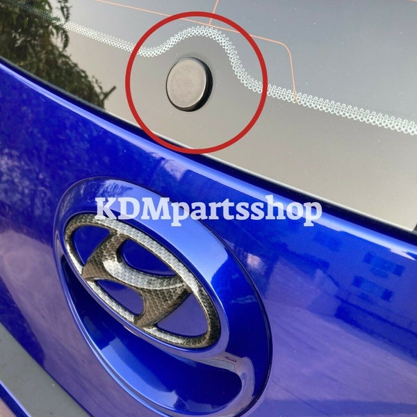 Hyundai Kia KDM Rear Wiper Delete Cover Flat Black Plastic