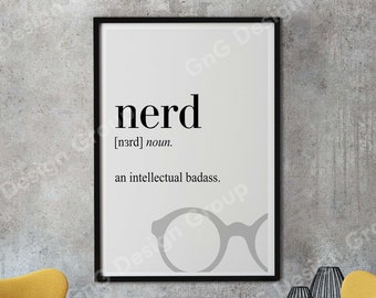 Nerd Poster Etsy