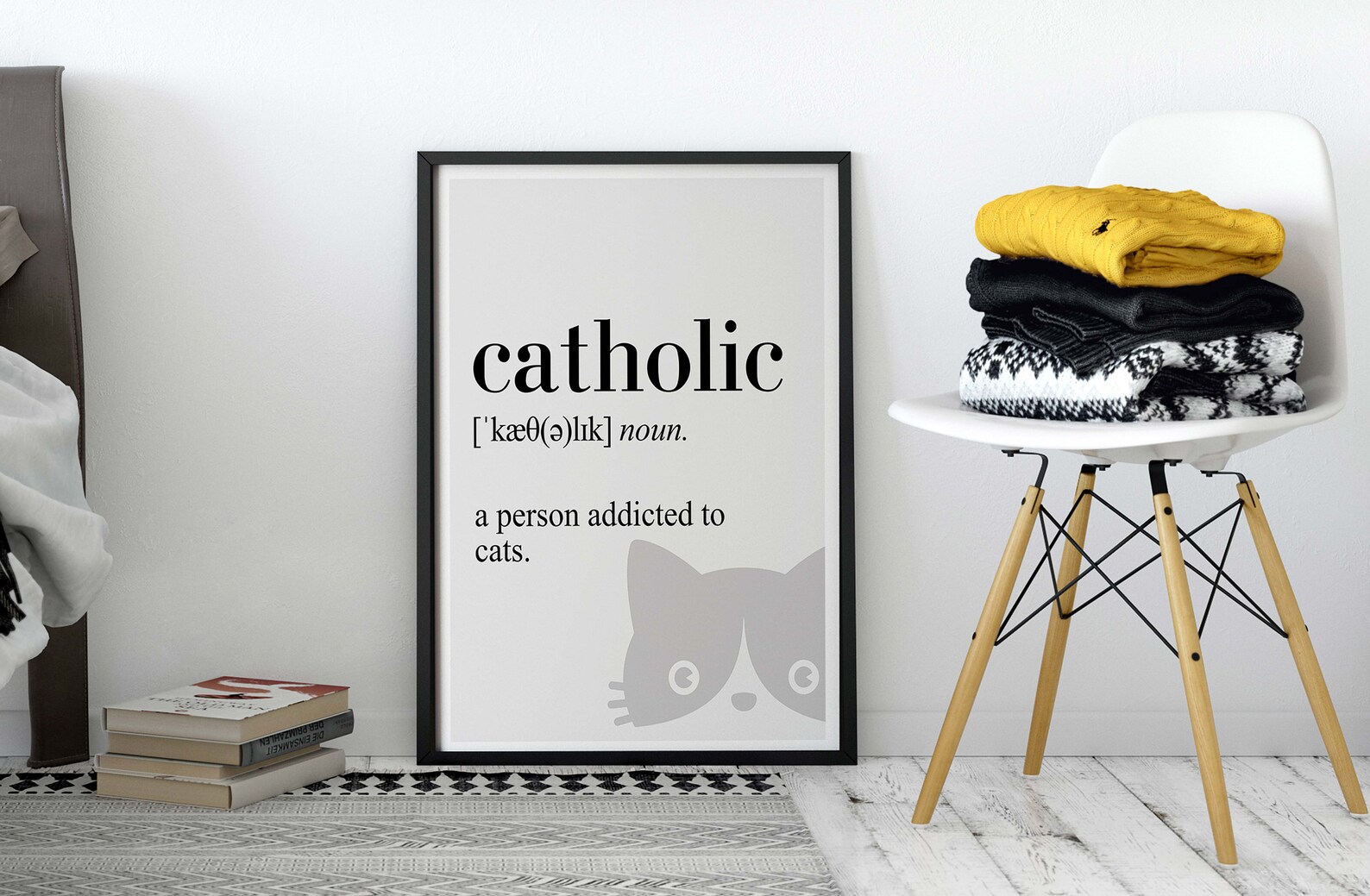 Catholic Definition Canvas Poster Dictionary Poster Poster Etsy