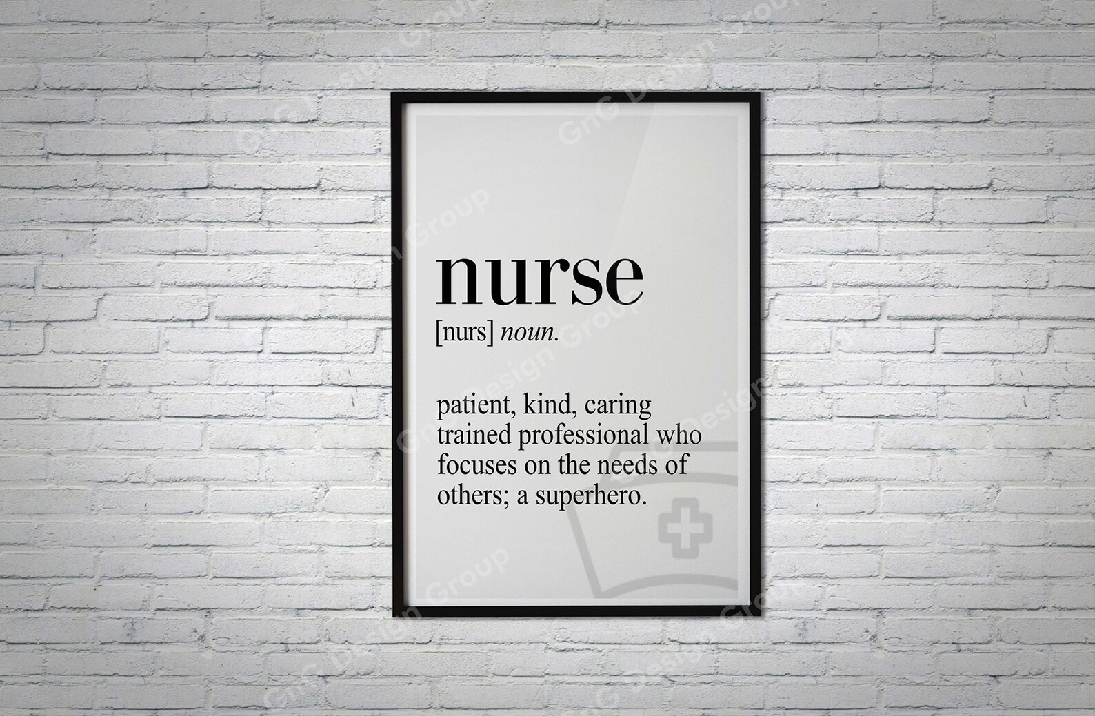 Nurse Definition Canvas Poster Dictionary Definition Poster Etsy