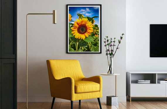 Beautiful Sunflower Flower Canvas Poster Flower Poster poster - Etsy