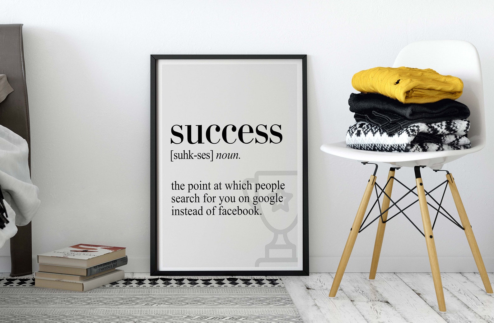 Success Definition Canvas Poster Dictionary Poster Poster Etsy