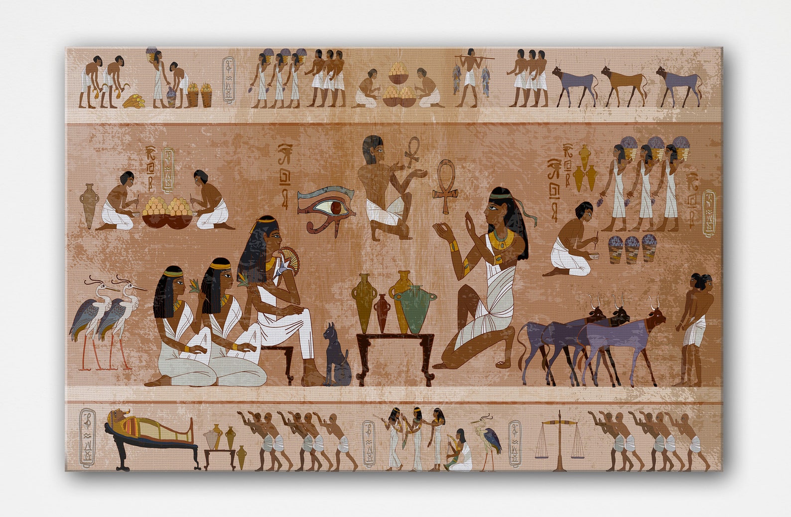 Marriage In Ancient Egypt Art Poster Print Office And Home Etsy