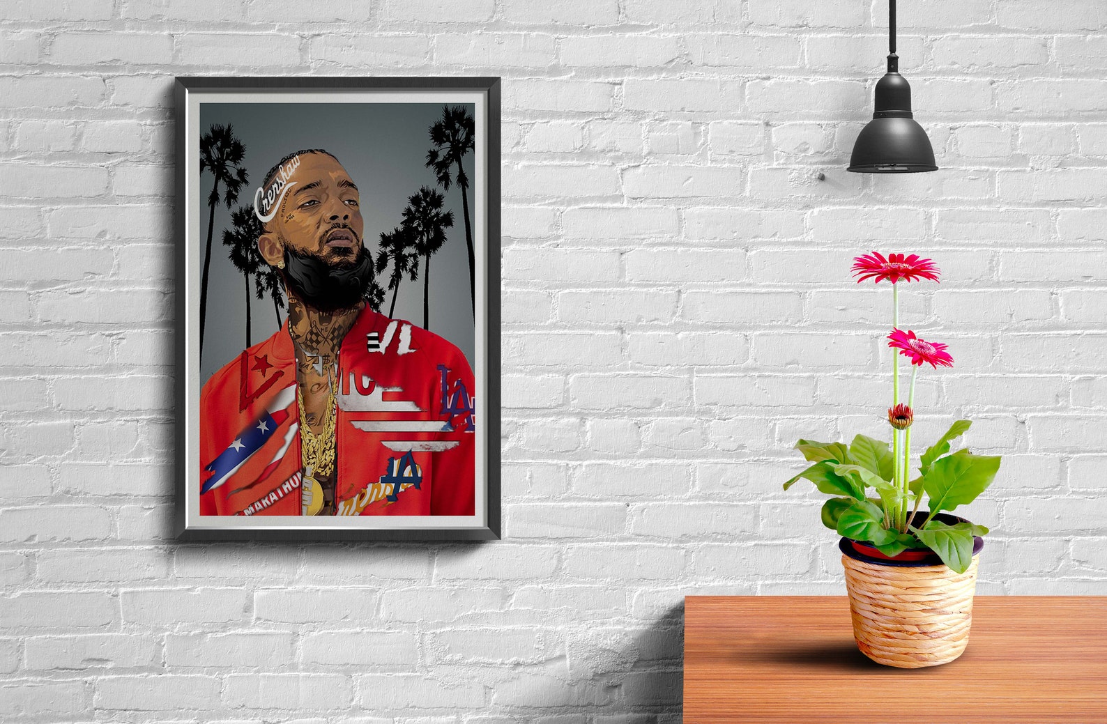 Nipsey Hussle Poster Palm Trees Inspired Art Poster Poster | Etsy