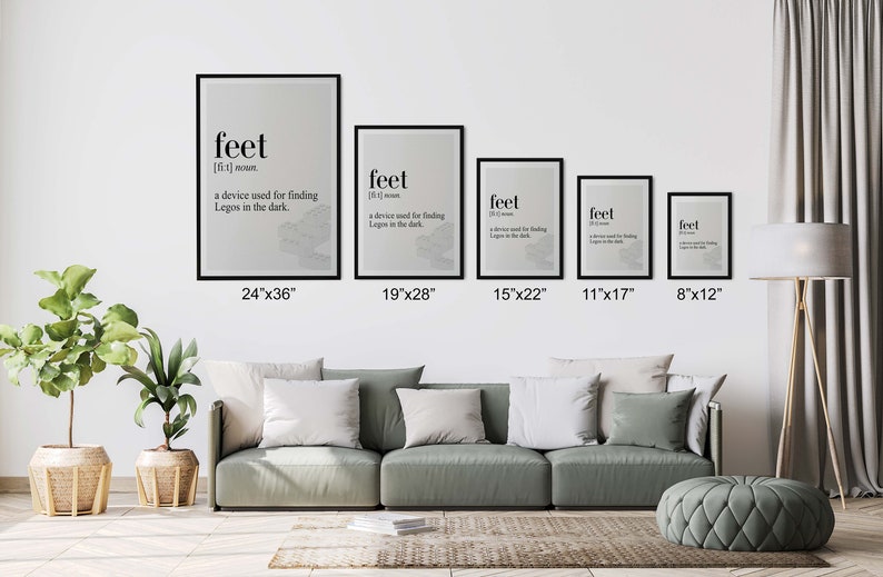 Feet Definition Canvas Poster Dictionary Definition Poster Etsy