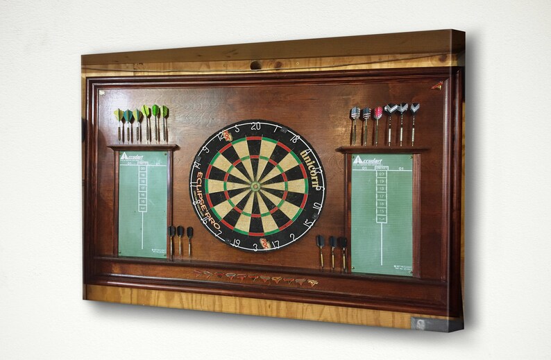 Bar Style Dart Board Game Room Image Poster Print Gift Idea Etsy