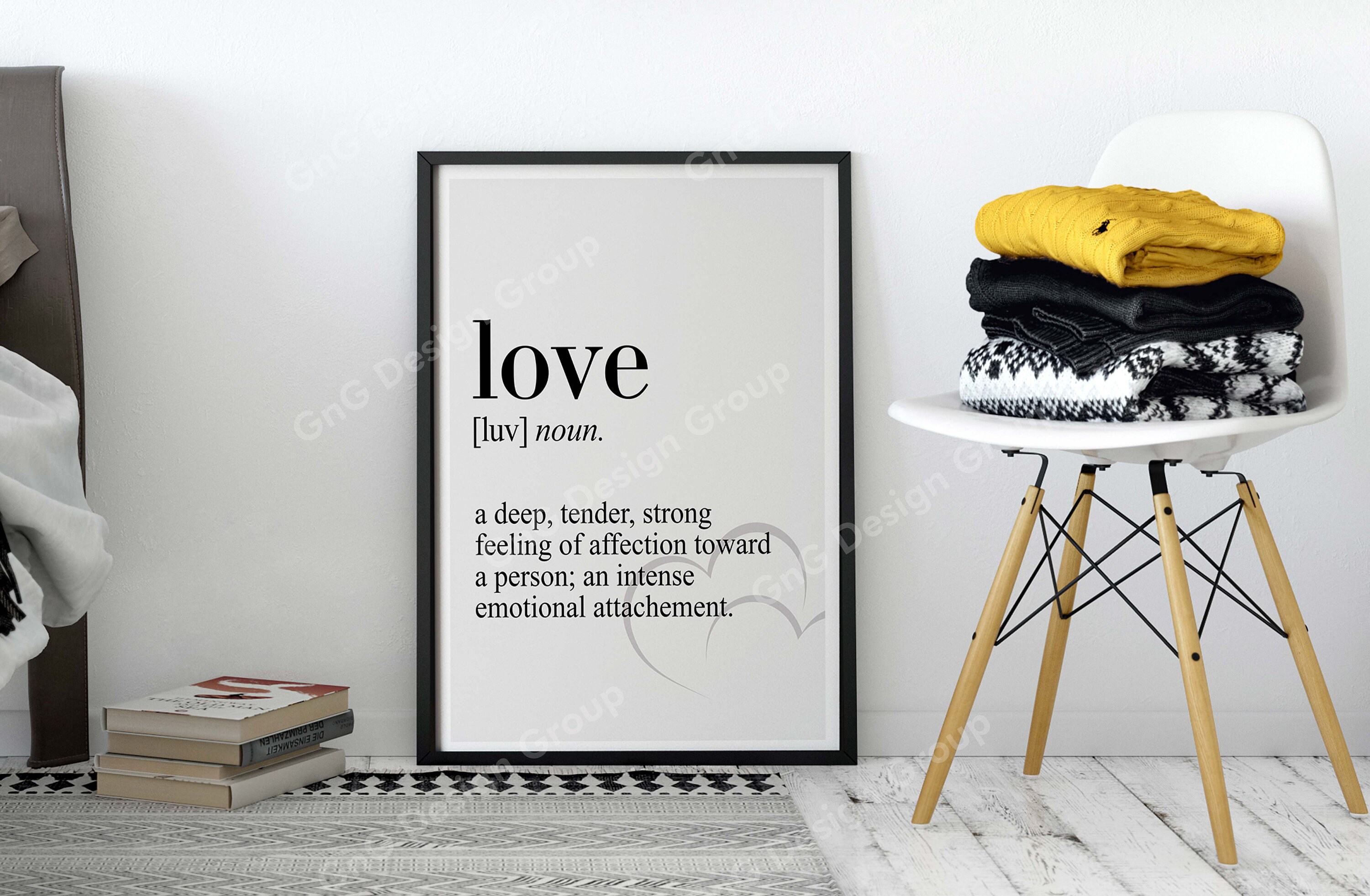 Love Definition Canvas Poster Dictionary Definition Poster Etsy UK
