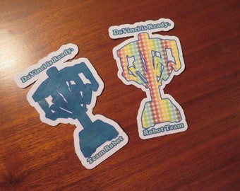 Team Robot Magnet, Sticker, Vinyl