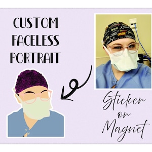 Faceless Sticker or Magnet