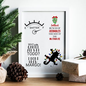 Christmas Vacation PNG & JPEG Digital Art Bundle 4 pieces, 8 Files!