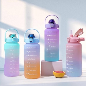 Motivational Water Jug with Matching Bottle