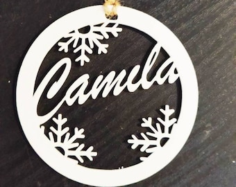 Snowflake Name Ornament