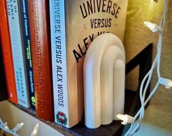 11066 Unique Décor Gift for Book Lovers Purpledip Wooden Bookends Stand Holder Bookshelf Organizer /'Foxy Cats/'
