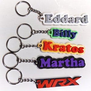 Personalized Keychain, Key Ring, Name Tag, Backpack Tag, Water Bottle Tag